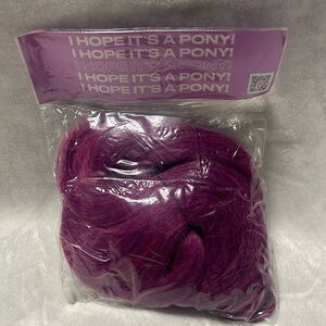 INH Hair burgundy / plum purple 26 inch ponytail